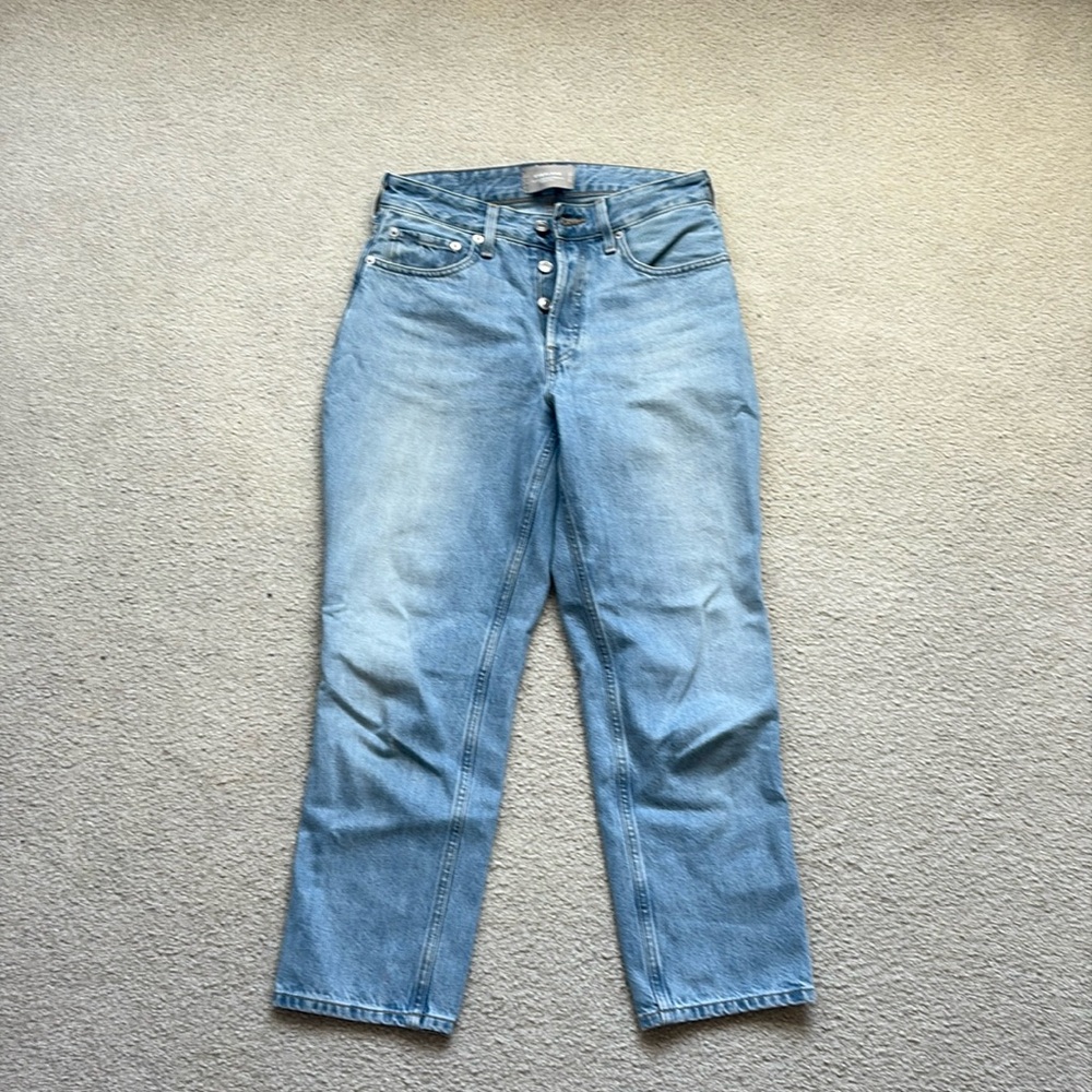 Everlane Curvy 90’s Cheeky Straight Jean size 28 crop